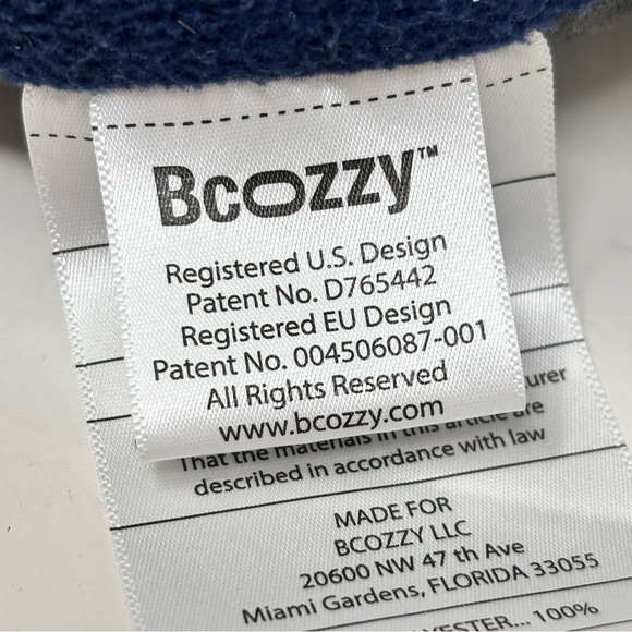 BCOZZY Neck Pillow for Travel Provides Double Support to Head Neck Blue OS - Picture 6 of 7